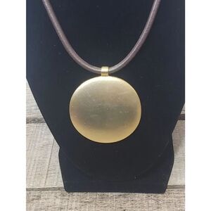 DRAMATIC Bold Circle Pendant Toggle Necklace